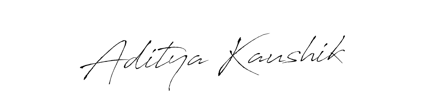Make a beautiful signature design for name Aditya Kaushik. With this signature (Antro_Vectra) style, you can create a handwritten signature for free. Aditya Kaushik signature style 6 images and pictures png