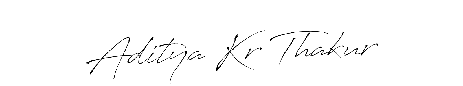 Antro_Vectra is a professional signature style that is perfect for those who want to add a touch of class to their signature. It is also a great choice for those who want to make their signature more unique. Get Aditya Kr Thakur name to fancy signature for free. Aditya Kr Thakur signature style 6 images and pictures png