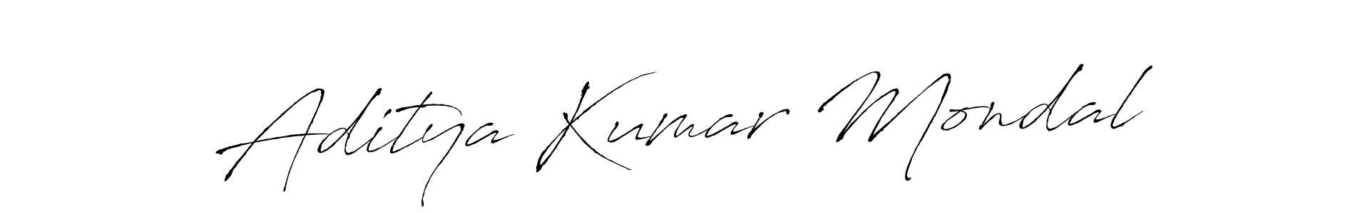 The best way (Antro_Vectra) to make a short signature is to pick only two or three words in your name. The name Aditya Kumar Mondal include a total of six letters. For converting this name. Aditya Kumar Mondal signature style 6 images and pictures png