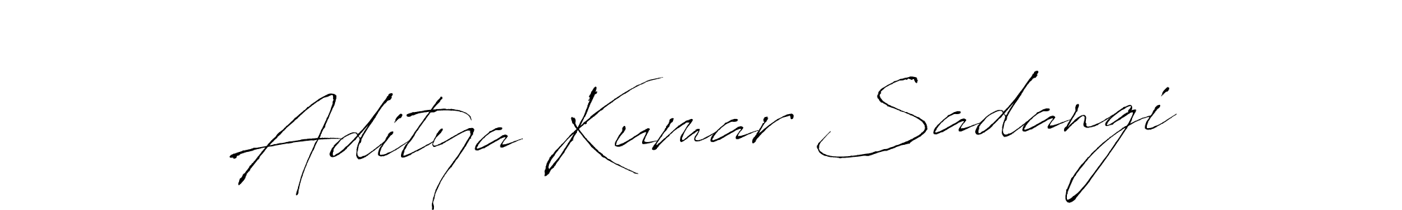 How to make Aditya Kumar Sadangi name signature. Use Antro_Vectra style for creating short signs online. This is the latest handwritten sign. Aditya Kumar Sadangi signature style 6 images and pictures png