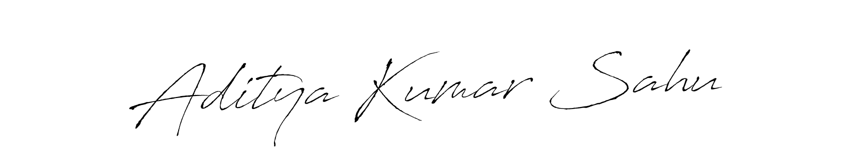 Create a beautiful signature design for name Aditya Kumar Sahu. With this signature (Antro_Vectra) fonts, you can make a handwritten signature for free. Aditya Kumar Sahu signature style 6 images and pictures png