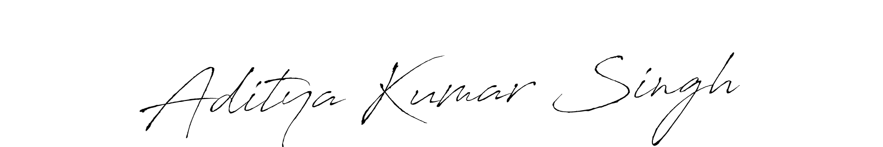 Create a beautiful signature design for name Aditya Kumar Singh. With this signature (Antro_Vectra) fonts, you can make a handwritten signature for free. Aditya Kumar Singh signature style 6 images and pictures png