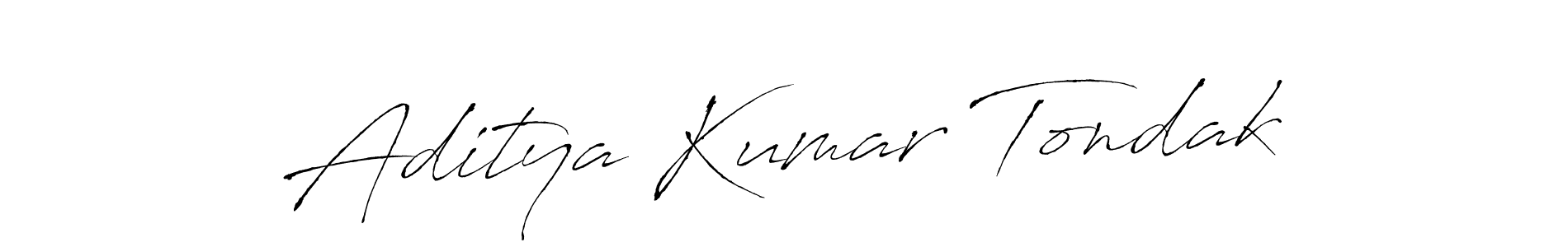 You can use this online signature creator to create a handwritten signature for the name Aditya Kumar Tondak. This is the best online autograph maker. Aditya Kumar Tondak signature style 6 images and pictures png