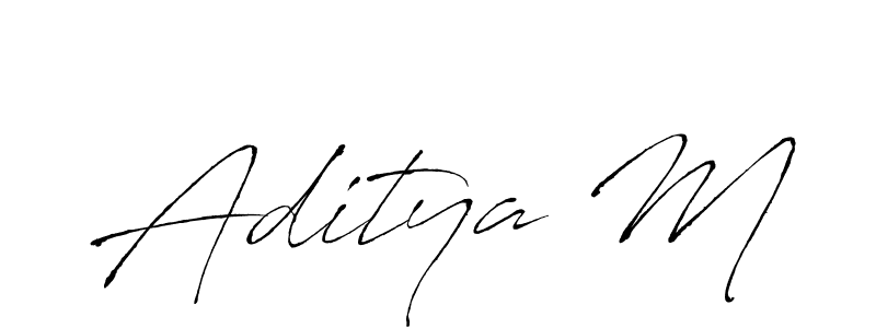 Design your own signature with our free online signature maker. With this signature software, you can create a handwritten (Antro_Vectra) signature for name Aditya M. Aditya M signature style 6 images and pictures png