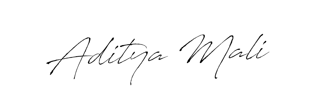 Create a beautiful signature design for name Aditya Mali. With this signature (Antro_Vectra) fonts, you can make a handwritten signature for free. Aditya Mali signature style 6 images and pictures png