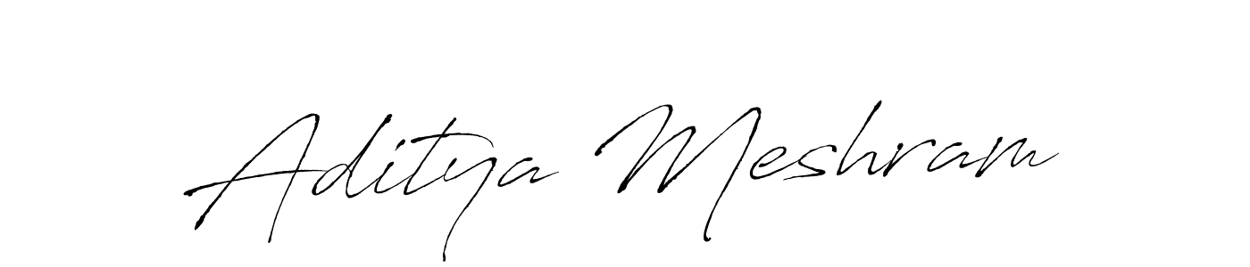 Make a beautiful signature design for name Aditya Meshram. With this signature (Antro_Vectra) style, you can create a handwritten signature for free. Aditya Meshram signature style 6 images and pictures png