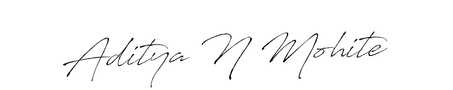 Create a beautiful signature design for name Aditya N Mohite. With this signature (Antro_Vectra) fonts, you can make a handwritten signature for free. Aditya N Mohite signature style 6 images and pictures png