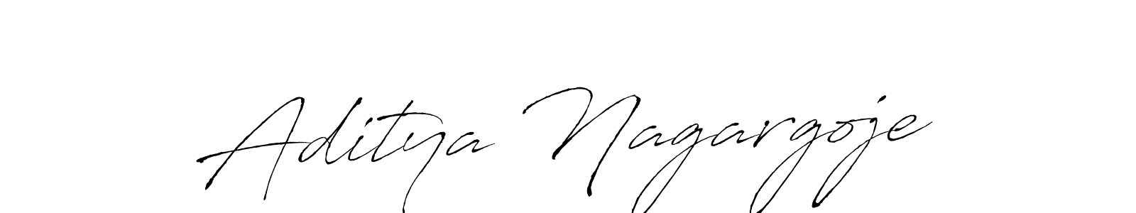 How to make Aditya Nagargoje name signature. Use Antro_Vectra style for creating short signs online. This is the latest handwritten sign. Aditya Nagargoje signature style 6 images and pictures png