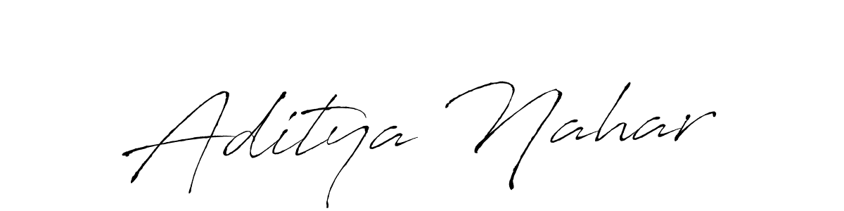 Antro_Vectra is a professional signature style that is perfect for those who want to add a touch of class to their signature. It is also a great choice for those who want to make their signature more unique. Get Aditya Nahar name to fancy signature for free. Aditya Nahar signature style 6 images and pictures png