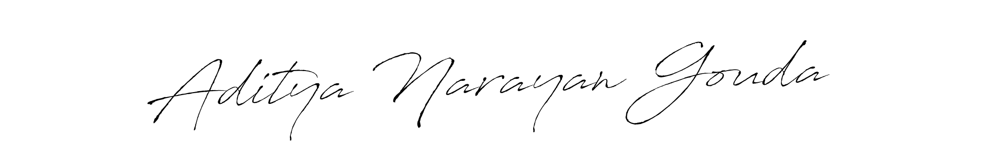 Design your own signature with our free online signature maker. With this signature software, you can create a handwritten (Antro_Vectra) signature for name Aditya Narayan Gouda. Aditya Narayan Gouda signature style 6 images and pictures png