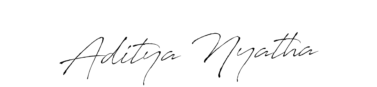 Design your own signature with our free online signature maker. With this signature software, you can create a handwritten (Antro_Vectra) signature for name Aditya Nyatha. Aditya Nyatha signature style 6 images and pictures png
