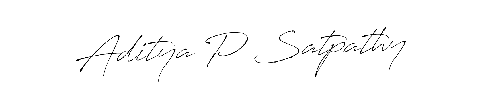 Also You can easily find your signature by using the search form. We will create Aditya P Satpathy name handwritten signature images for you free of cost using Antro_Vectra sign style. Aditya P Satpathy signature style 6 images and pictures png
