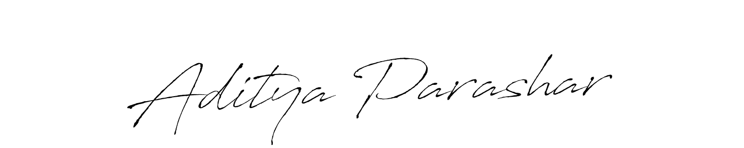 Make a beautiful signature design for name Aditya Parashar. With this signature (Antro_Vectra) style, you can create a handwritten signature for free. Aditya Parashar signature style 6 images and pictures png
