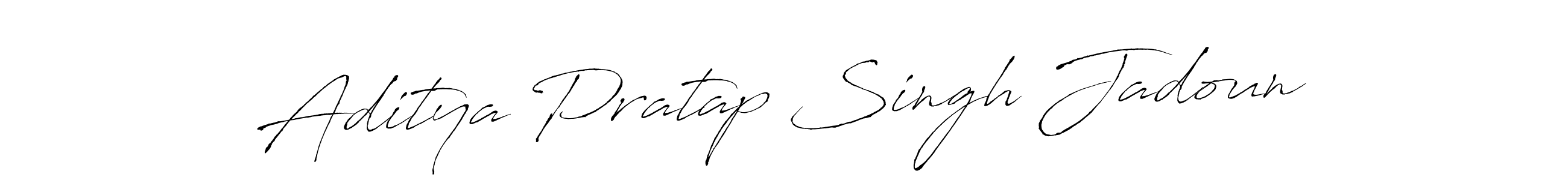 Antro_Vectra is a professional signature style that is perfect for those who want to add a touch of class to their signature. It is also a great choice for those who want to make their signature more unique. Get Aditya Pratap Singh Jadoun name to fancy signature for free. Aditya Pratap Singh Jadoun signature style 6 images and pictures png