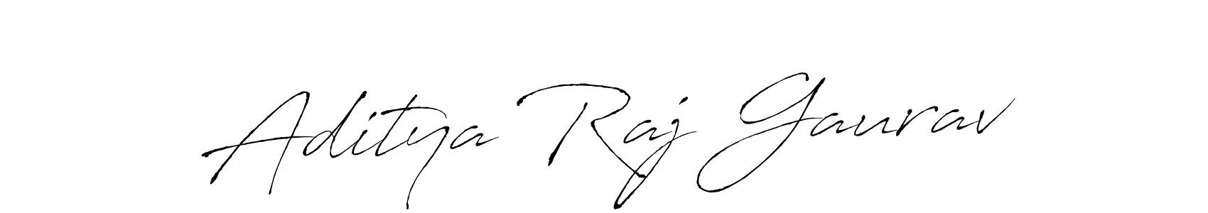 Make a beautiful signature design for name Aditya Raj Gaurav. With this signature (Antro_Vectra) style, you can create a handwritten signature for free. Aditya Raj Gaurav signature style 6 images and pictures png