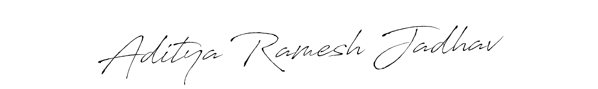 Aditya Ramesh Jadhav stylish signature style. Best Handwritten Sign (Antro_Vectra) for my name. Handwritten Signature Collection Ideas for my name Aditya Ramesh Jadhav. Aditya Ramesh Jadhav signature style 6 images and pictures png