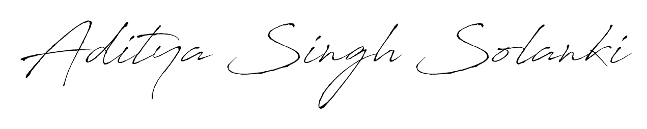 Practice writing Aditya Singh Solanki with the flow of Antro_Vectra lettering. A fantastic source of inspiration for developing your personal signature style. Aditya Singh Solanki signature style 6 images and pictures png