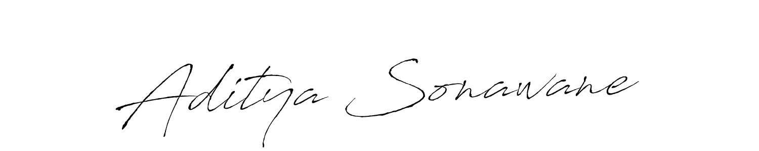 Make a beautiful signature design for name Aditya Sonawane. With this signature (Antro_Vectra) style, you can create a handwritten signature for free. Aditya Sonawane signature style 6 images and pictures png