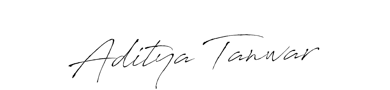 Aditya Tanwar stylish signature style. Best Handwritten Sign (Antro_Vectra) for my name. Handwritten Signature Collection Ideas for my name Aditya Tanwar. Aditya Tanwar signature style 6 images and pictures png