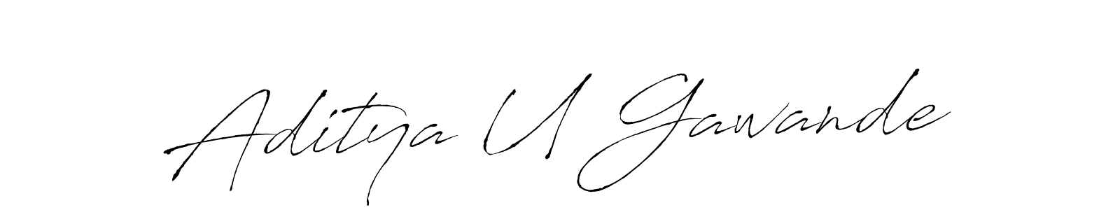 Here are the top 10 professional signature styles for the name Aditya U Gawande. These are the best autograph styles you can use for your name. Aditya U Gawande signature style 6 images and pictures png