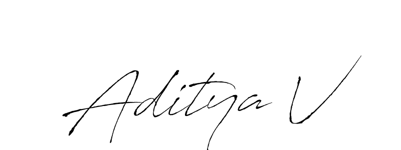 Antro_Vectra is a professional signature style that is perfect for those who want to add a touch of class to their signature. It is also a great choice for those who want to make their signature more unique. Get Aditya V name to fancy signature for free. Aditya V signature style 6 images and pictures png