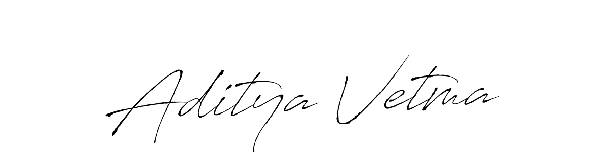 Make a beautiful signature design for name Aditya Vetma. With this signature (Antro_Vectra) style, you can create a handwritten signature for free. Aditya Vetma signature style 6 images and pictures png
