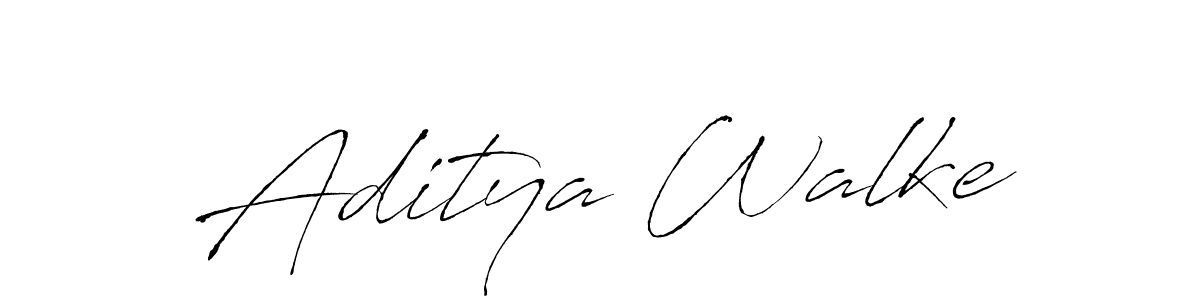 Design your own signature with our free online signature maker. With this signature software, you can create a handwritten (Antro_Vectra) signature for name Aditya Walke. Aditya Walke signature style 6 images and pictures png