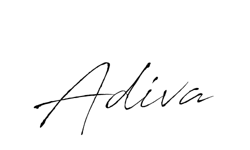 Create a beautiful signature design for name Adiva. With this signature (Antro_Vectra) fonts, you can make a handwritten signature for free. Adiva signature style 6 images and pictures png