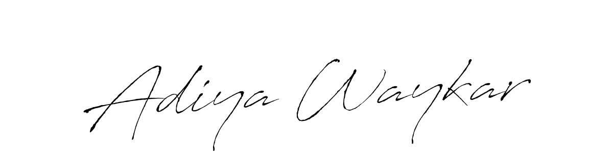 Adiya Waykar stylish signature style. Best Handwritten Sign (Antro_Vectra) for my name. Handwritten Signature Collection Ideas for my name Adiya Waykar. Adiya Waykar signature style 6 images and pictures png