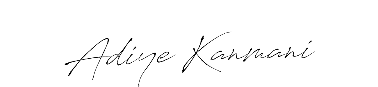 This is the best signature style for the Adiye Kanmani name. Also you like these signature font (Antro_Vectra). Mix name signature. Adiye Kanmani signature style 6 images and pictures png