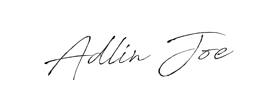 Make a beautiful signature design for name Adlin Joe. With this signature (Antro_Vectra) style, you can create a handwritten signature for free. Adlin Joe signature style 6 images and pictures png