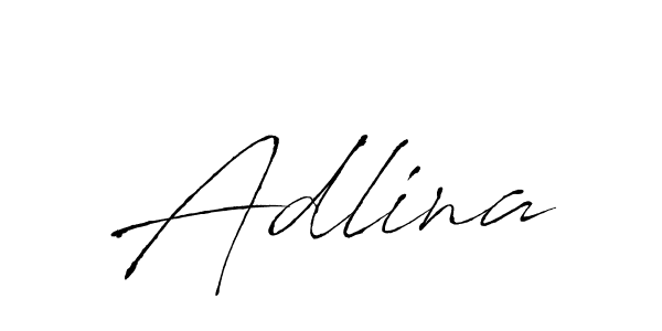 You should practise on your own different ways (Antro_Vectra) to write your name (Adlina) in signature. don't let someone else do it for you. Adlina signature style 6 images and pictures png
