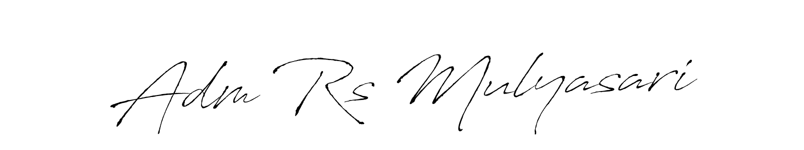 How to make Adm Rs Mulyasari signature? Antro_Vectra is a professional autograph style. Create handwritten signature for Adm Rs Mulyasari name. Adm Rs Mulyasari signature style 6 images and pictures png