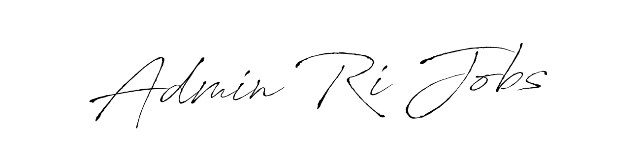 Admin Ri Jobs stylish signature style. Best Handwritten Sign (Antro_Vectra) for my name. Handwritten Signature Collection Ideas for my name Admin Ri Jobs. Admin Ri Jobs signature style 6 images and pictures png