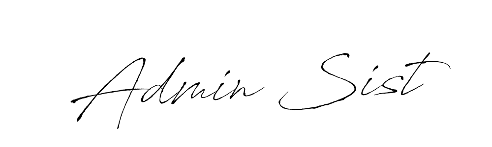 Use a signature maker to create a handwritten signature online. With this signature software, you can design (Antro_Vectra) your own signature for name Admin Sist. Admin Sist signature style 6 images and pictures png