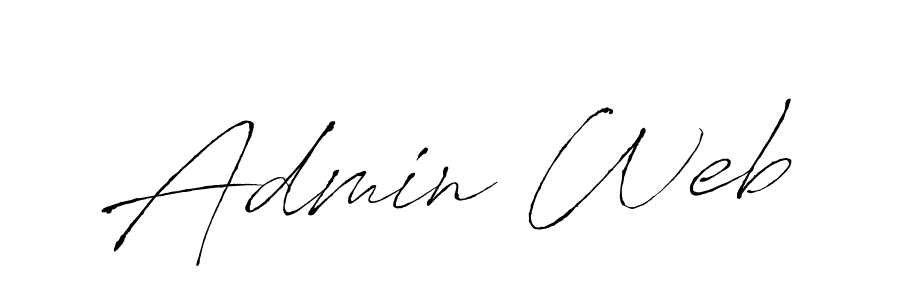 Design your own signature with our free online signature maker. With this signature software, you can create a handwritten (Antro_Vectra) signature for name Admin Web. Admin Web signature style 6 images and pictures png