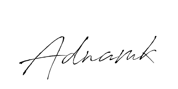 Design your own signature with our free online signature maker. With this signature software, you can create a handwritten (Antro_Vectra) signature for name Adnamk. Adnamk signature style 6 images and pictures png