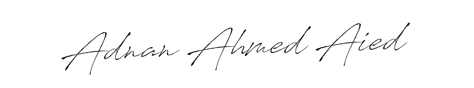 Adnan Ahmed Aied stylish signature style. Best Handwritten Sign (Antro_Vectra) for my name. Handwritten Signature Collection Ideas for my name Adnan Ahmed Aied. Adnan Ahmed Aied signature style 6 images and pictures png