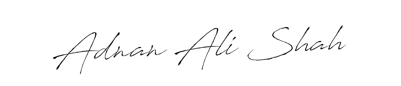 Create a beautiful signature design for name Adnan Ali Shah. With this signature (Antro_Vectra) fonts, you can make a handwritten signature for free. Adnan Ali Shah signature style 6 images and pictures png