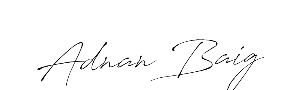 The best way (Antro_Vectra) to make a short signature is to pick only two or three words in your name. The name Adnan Baig include a total of six letters. For converting this name. Adnan Baig signature style 6 images and pictures png