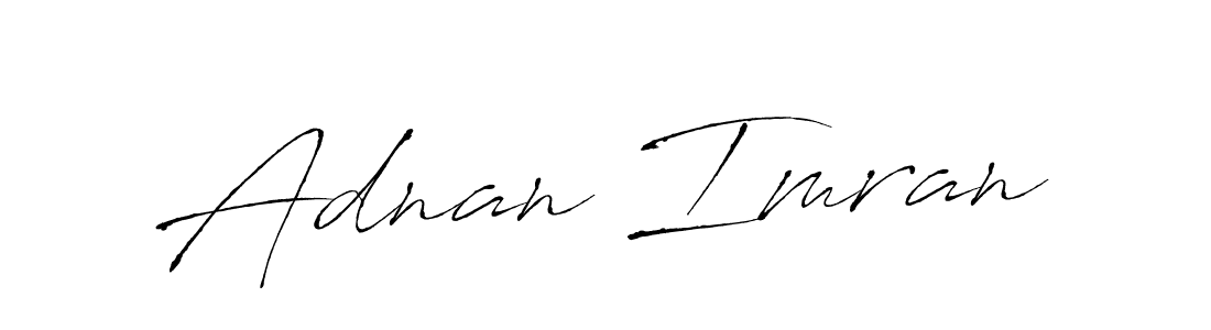 Make a beautiful signature design for name Adnan Imran. With this signature (Antro_Vectra) style, you can create a handwritten signature for free. Adnan Imran signature style 6 images and pictures png