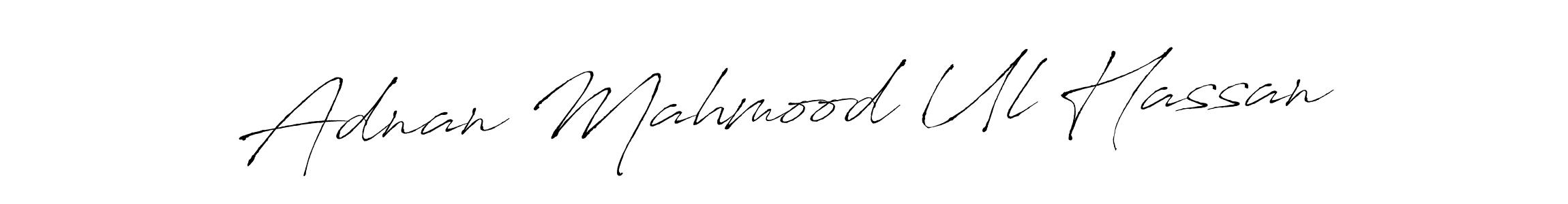 Design your own signature with our free online signature maker. With this signature software, you can create a handwritten (Antro_Vectra) signature for name Adnan Mahmood Ul Hassan. Adnan Mahmood Ul Hassan signature style 6 images and pictures png