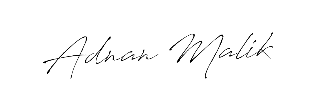 Design your own signature with our free online signature maker. With this signature software, you can create a handwritten (Antro_Vectra) signature for name Adnan Malik. Adnan Malik signature style 6 images and pictures png
