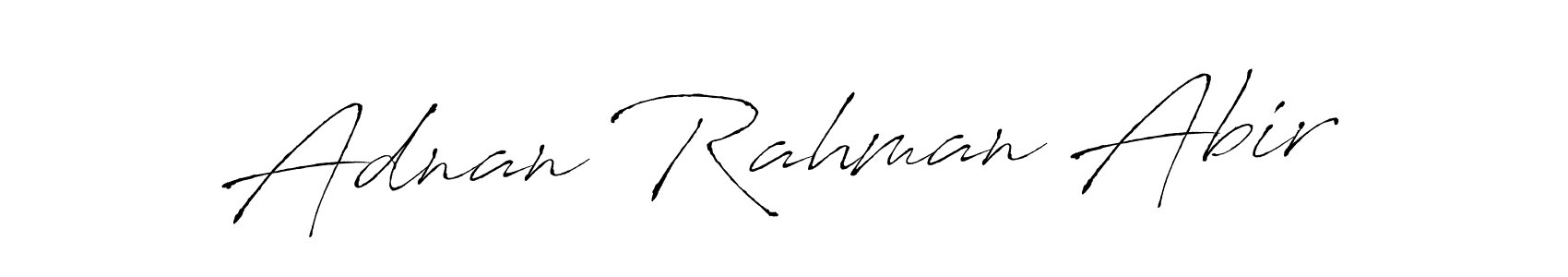 Adnan Rahman Abir stylish signature style. Best Handwritten Sign (Antro_Vectra) for my name. Handwritten Signature Collection Ideas for my name Adnan Rahman Abir. Adnan Rahman Abir signature style 6 images and pictures png