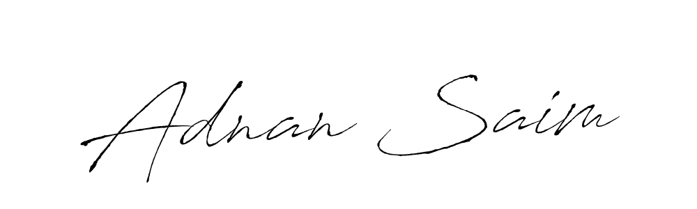 The best way (Antro_Vectra) to make a short signature is to pick only two or three words in your name. The name Adnan Saim include a total of six letters. For converting this name. Adnan Saim signature style 6 images and pictures png