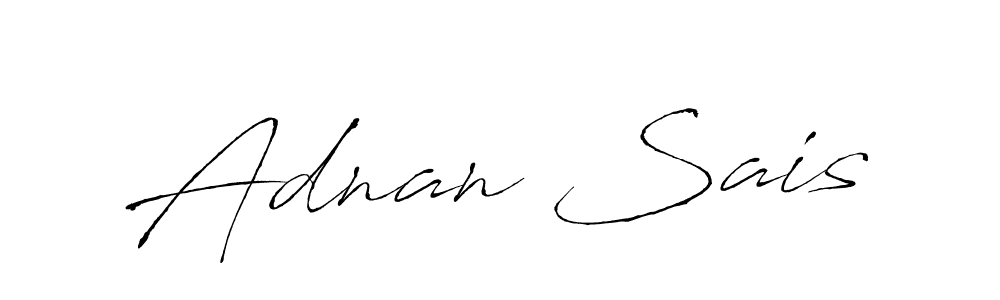 Create a beautiful signature design for name Adnan Sais. With this signature (Antro_Vectra) fonts, you can make a handwritten signature for free. Adnan Sais signature style 6 images and pictures png