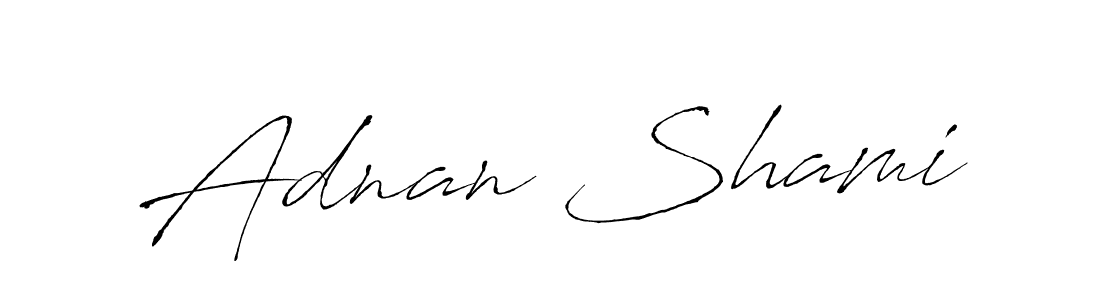 Make a beautiful signature design for name Adnan Shami. With this signature (Antro_Vectra) style, you can create a handwritten signature for free. Adnan Shami signature style 6 images and pictures png