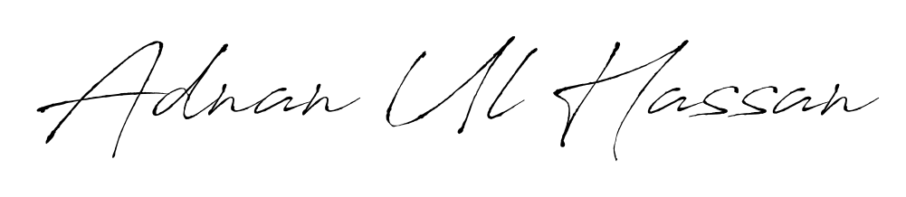 Personalize your online presence with Adnan Ul Hassan signature rendered in elegant Antro_Vectra font. Great for website footers and blogs. Adnan Ul Hassan signature style 6 images and pictures png