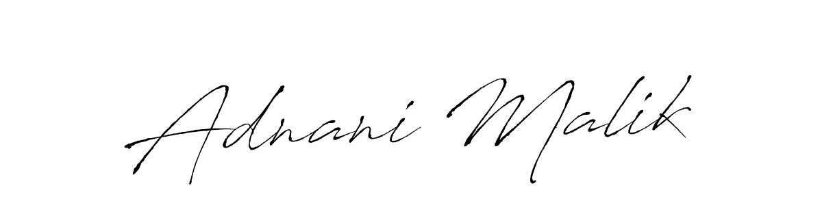 Also we have Adnani Malik name is the best signature style. Create professional handwritten signature collection using Antro_Vectra autograph style. Adnani Malik signature style 6 images and pictures png