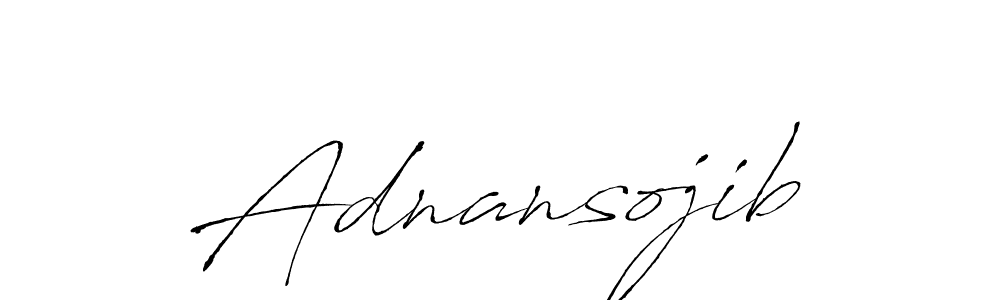 Also we have Adnansojib name is the best signature style. Create professional handwritten signature collection using Antro_Vectra autograph style. Adnansojib signature style 6 images and pictures png